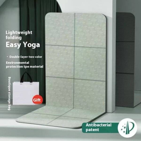 Esterilla de Yoga TPE Ecológica, Antideslizante y Plegable