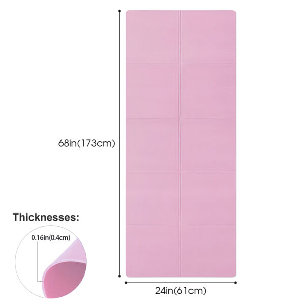 Esterilla de yoga antideslizante de 4 mm